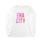 JIMOTOE Wear Local Japanの恵那市 ENA CITY Long Sleeve T-Shirt