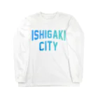 JIMOTOE Wear Local Japanの石垣市 ISHIGAKI CITY Long Sleeve T-Shirt