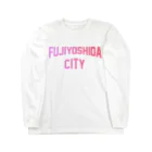 JIMOTOE Wear Local Japanの富士吉田市 FUJI YOSHIDA CITY Long Sleeve T-Shirt