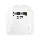 JIMOTOE Wear Local Japanの新城市 SHINSHIRO CITY Long Sleeve T-Shirt