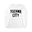 JIMOTOE Wear Local Japanの湯沢市 YUZAWA CITY ロングスリーブTシャツ