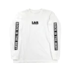 L&RのL&R  LIVE and ROCK  ROCK IS THE BEST  表袖デザイン ロングスリーブTシャツ
