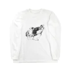 ささはらなつみのSUZURIショップの『わん、わんこ』 Long Sleeve T-Shirt