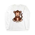 LoveAnimalのHELLO MONKEY Long Sleeve T-Shirt