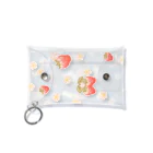 ＊momochy shop＊のいちごとうさぎ Mini Clear Multipurpose Case