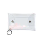 hanaの推し活ショップのred ＆ pink balloons Mini Clear Multipurpose Case