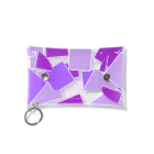 つきしょっぷの紫色の四角形 ミニクリアマルチケース