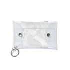 chocomegane0228のモノクロ猫 Mini Clear Multipurpose Case