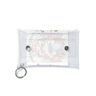 にこにこ雑貨店の猫のマグカップのイラスト Mini Clear Multipurpose Case