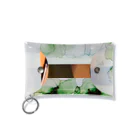 shop hrkのアルコールインクアートスマホケース【green flowers】 Mini Clear Multipurpose Case