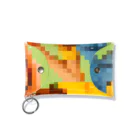 Unique Existenceのart woman mosaic Mini Clear Multipurpose Case