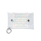 CatCraftsの【Colorful Cat Pop】- ポップアート猫顔コレクション Mini Clear Multipurpose Case