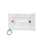 micyorina shopのmicyorina 「logo」RED 一部しんのすけ Mini Clear Multipurpose Case