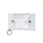 momonekokoのネオンカラーのユニコーン Mini Clear Multipurpose Case