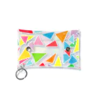 ncouleur paletteのpalette_サンカク(colorful) Mini Clear Multipurpose Case