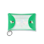 AREYA-KOREYAの紙飛行機_緑 Mini Clear Multipurpose Case