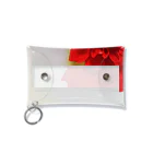 sakura f studioの赤いダリア  Mini Clear Multipurpose Case