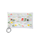 ameame1717のふんわり花柄　クリア Mini Clear Multipurpose Case