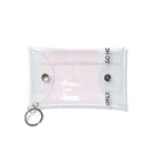 ペアTシャツ屋のシバヤさんの家族の時間(THE FAMILY TIME) ピンク Mini Clear Multipurpose Case