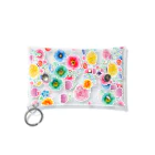 acco_girlsのカラフルフラワー Mini Clear Multipurpose Case