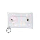 Ukeiのショップのjewelry cosme pink Mini Clear Multipurpose Case