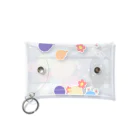 イラスト MONYAAT のくろねこの風船の種*A Mini Clear Multipurpose Case