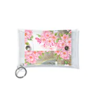 ミケとキジシロの花見猫♪キジシロ猫とてんとう虫 Mini Clear Multipurpose Case