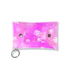 amamartの迷彩柄 肉球ちゃん ピンク Mini Clear Multipurpose Case