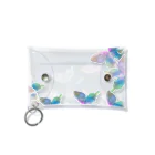 CHIAKI ARTSTORYの虹色蝶ふわり Mini Clear Multipurpose Case