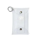 Hanagara animal cafeのモモンガと花柄アニマルカフェのロゴ入り。 Mini Clear Multipurpose Case