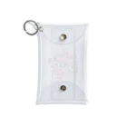 N SAUNA LOGOのネオン風花柄サウナロゴ11　花柄ver.4 Mini Clear Multipurpose Case