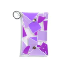 つきしょっぷの紫色の四角形 ミニクリアマルチケース