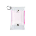 ピンク系水彩画の水彩 ベビーピンク Mini Clear Multipurpose Case