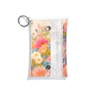 ピクセルパレットの可愛い女の子とお花10 Mini Clear Multipurpose Case