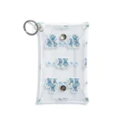 momo shopのTeddy (Blue) Mini Clear Multipurpose Case