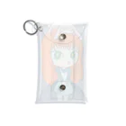 紫キャベツのウサギを被った女の子 Mini Clear Multipurpose Case