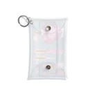 Ukeiのショップのjewelry cosme pink Mini Clear Multipurpose Case