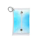 水彩 Ao_watercolorのOcean Blue　水彩 Mini Clear Multipurpose Case