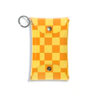 FreeStylersの【FreeStylers】check orange yellow Mini Clear Multipurpose Case