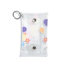 イラスト MONYAAT のくろねこの風船の種*A Mini Clear Multipurpose Case