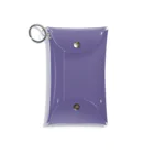 SANKAKU DESIGN STOREの緊急連絡先メモ入れ。 modern purple Mini Clear Multipurpose Case