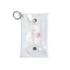 ERIMO–WORKSのSweets Lingerie mini clear multi case "Strawberry short cake"  Mini Clear Multipurpose Case