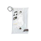 ビューン ワークスのミケ猫　フーニャ　ギタリスト Mini Clear Multipurpose Case