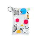 まるねこのねこグッズ(ドットカラー) Mini Clear Multipurpose Case