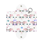 NORIMA'S SHOP のおしゃれなメガネをかけた猫たちのイラスト Mini Clear Multipurpose Case