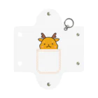 ゆるも鹿々堂のポケットインまめしか Mini Clear Multipurpose Case