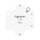 かえる商店のCOFFEEHOLIC black logo Mini Clear Multipurpose Case