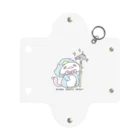 itsuto-こねこしょうしょうめんへらのロゴ「とってきぃたあああ/ぺんぎんver」 Mini Clear Multipurpose Case