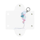 hanaの推し活ショップのblue ＆ pink balloons Mini Clear Multipurpose Case