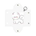 キイロチャンのふわふわの白い犬 Mini Clear Multipurpose Case